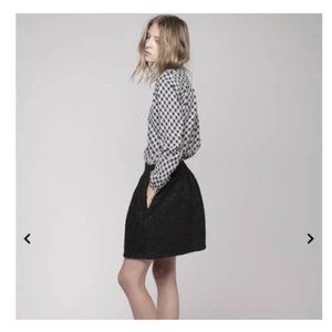 Steven Alan Angie skirt in black luxe
